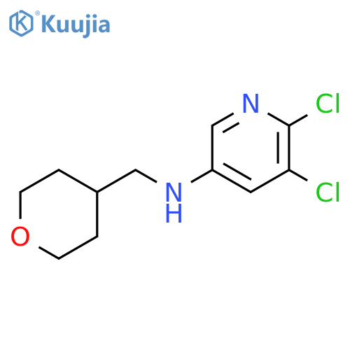 (5,6-Dichloro-pyridin-3-yl)-(tetrahydro-pyran-4-ylmethyl)-amine structure