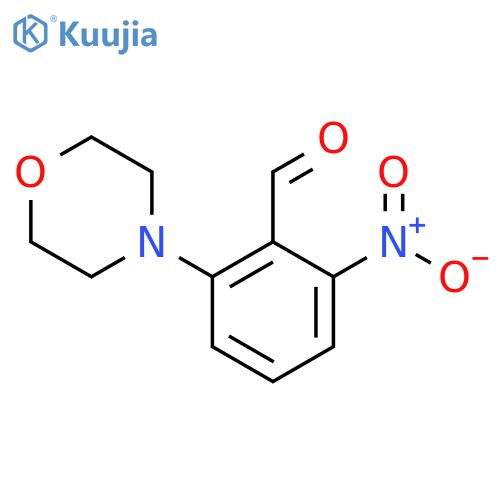 2-Morpholino-6-nitrobenzaldehyde structure
