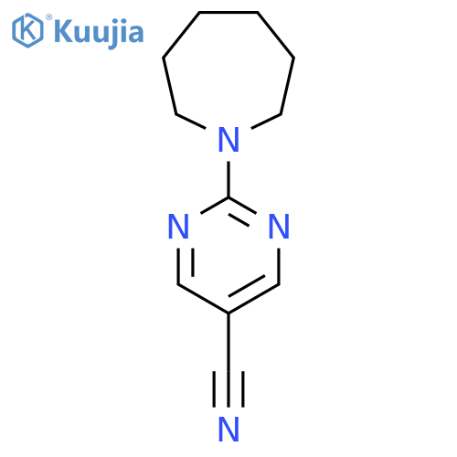 2-(Azepan-1-yl)pyrimidine-5-carbonitrile structure