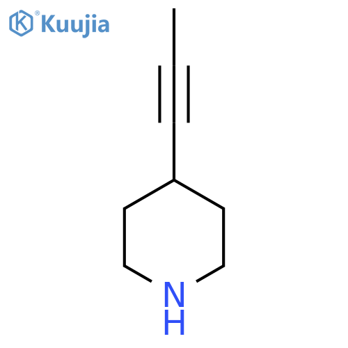 4-(Prop-1-yn-1-yl)piperidine structure