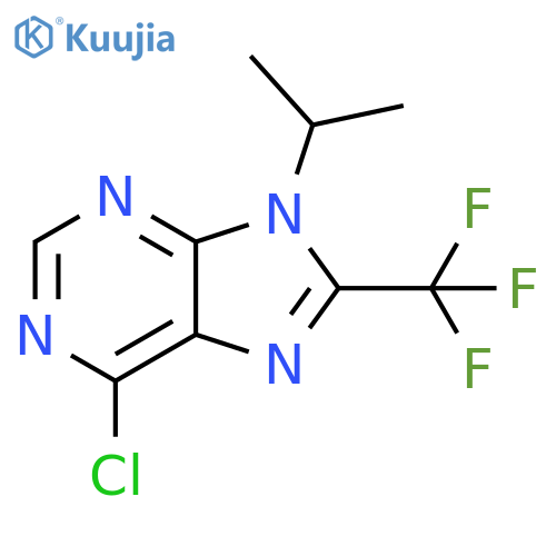 6-Chloro-9-isopropyl-8-(trifluoromethyl)-9H-purine structure