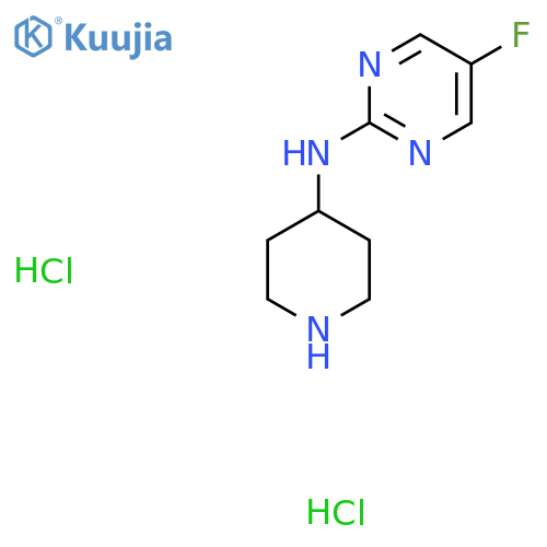 5-Fluoro-N-(piperidin-4-yl)pyrimidin-2-amine dihydrochloride structure