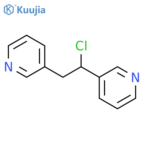 Pyridine, 3,3'-(1-chloro-1,2-ethanediyl)bis- structure