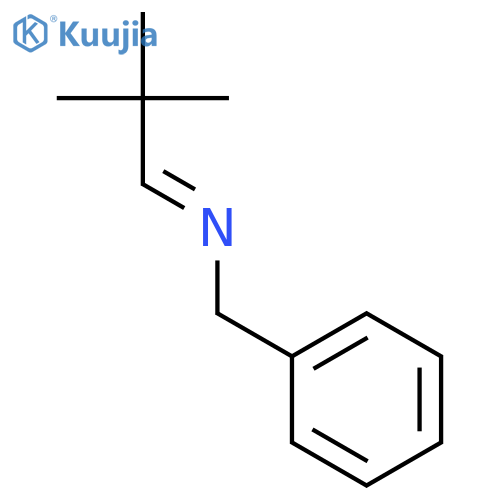 Benzenemethanamine, N-(2,2-dimethylpropylidene)- structure