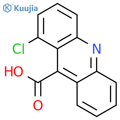 9-Acridinecarboxylic acid, 1-chloro- structure