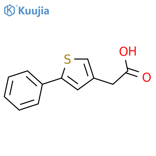 3-Thiopheneacetic acid, 5-phenyl- structure