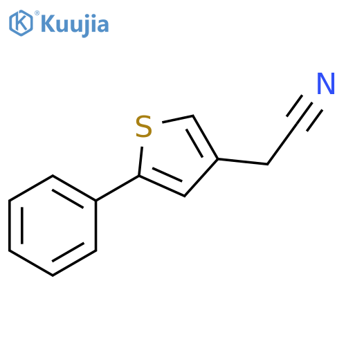3-Thiopheneacetonitrile, 5-phenyl- structure