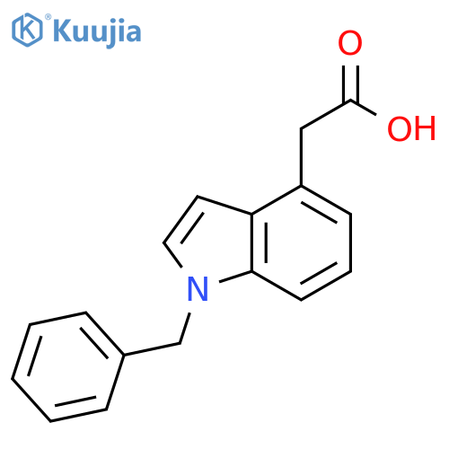 1H-Indole-4-acetic acid, 1-(phenylmethyl)- structure