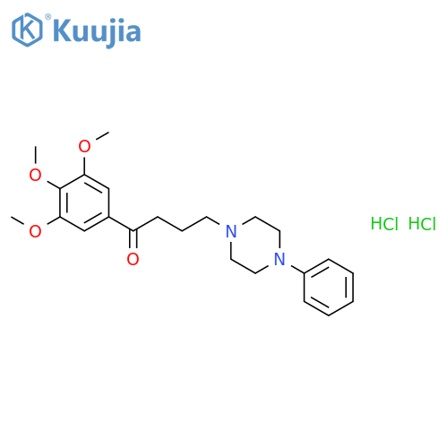 4-(4-phenylpiperazin-1-yl)-1-(3,4,5-trimethoxyphenyl)butan-1-one dihydrochloride structure