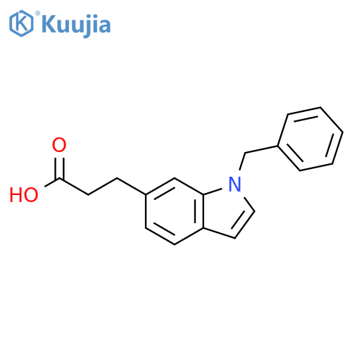 1H-Indole-6-propanoic acid, 1-(phenylmethyl)- structure
