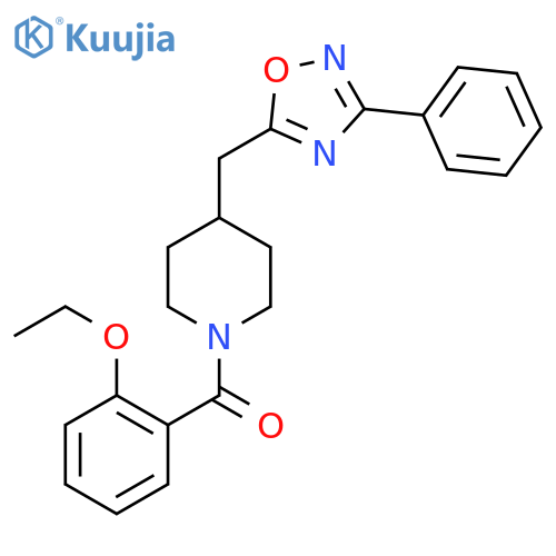 1-(2-Ethoxybenzoyl)-4-[(3-phenyl-1,2,4-oxadiazol-5-yl)methyl]piperidine structure