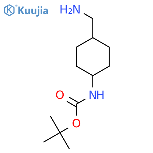 tert-butyl trans-N-[4-(aminomethyl)cyclohexyl]carbamate structure