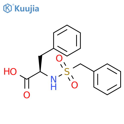 N-(Phenylmethanesulfonyl)-D-phenylalanine structure