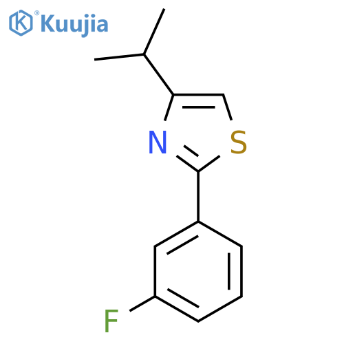 2-(3-Fluorophenyl)-4-(propan-2-yl)-1,3-thiazole structure