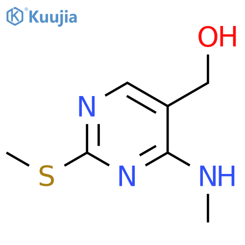 4-(Methylamino)-2-(methylthio)pyrimidine-5-methanol structure
