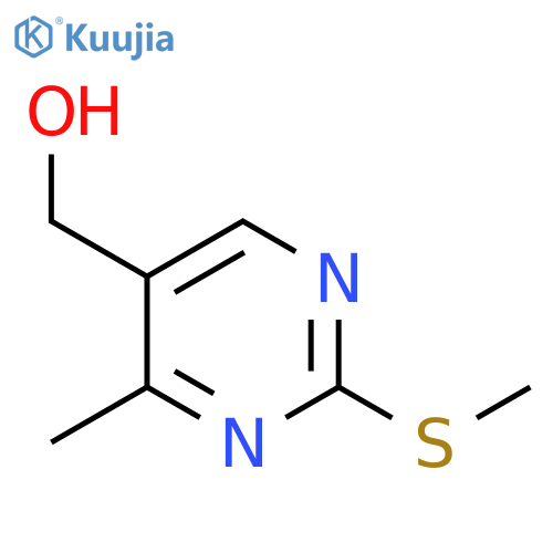 (4-Methyl-2-(methylthio)pyrimidin-5-yl)methanol structure