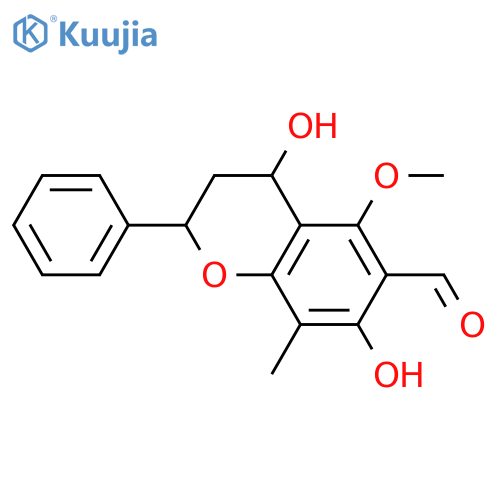 6-Formyl-4,5,7-trihydroxy-8-methylflavan; (2S,4R)-form, 5-Me ether structure
