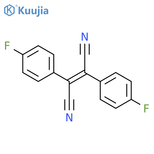 2-Butenedinitrile, 2,3-bis(4-fluorophenyl)- structure