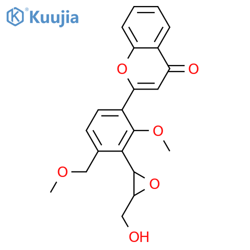 3'-(1,2-Epoxy-3-hydroxypropyl)-2'-methoxy-4'-(methoxymethyl)flavone structure