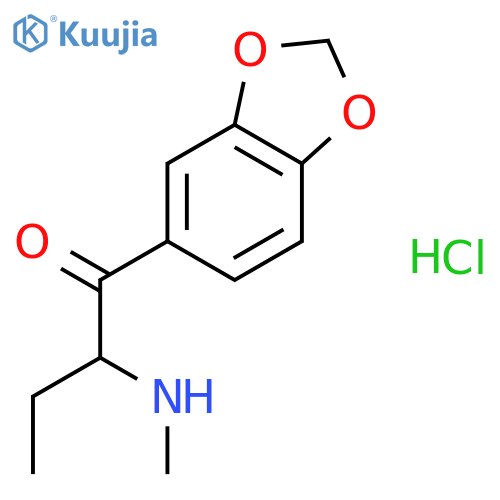 1-(Benzo[d][1,3]dioxol-5-yl)-2-(methylamino)butan-1-one hydrochloride structure
