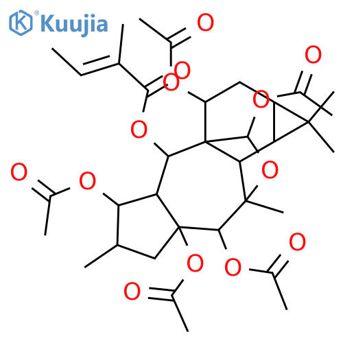 Euphoreppinol; 5-Tigloyl, penta-Ac structure