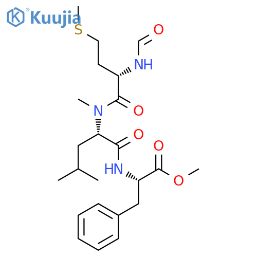 L-Phenylalanine, N-formyl-L-methionyl-N-methyl-L-leucyl-, methyl ester structure