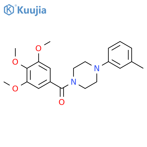 [4-(3-methylphenyl)piperazin-1-yl](3,4,5-trimethoxyphenyl)methanone structure