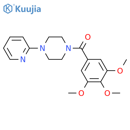 [4-(pyridin-2-yl)piperazin-1-yl](3,4,5-trimethoxyphenyl)methanone structure