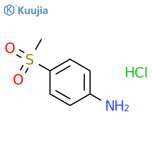 4-methylsulfonylaniline;hydrochloride structure