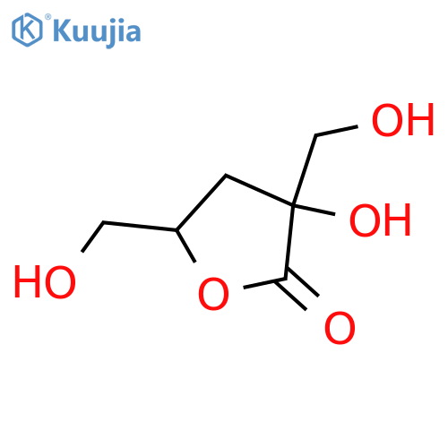 Pentonic acid,3-deoxy-2-C-(hydroxymethyl)-, g-lactone (8CI,9CI) structure