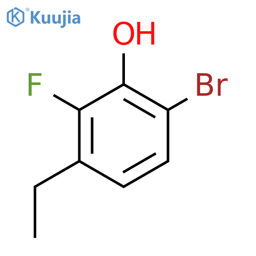 6-Bromo-3-ethyl-2-fluorophenol structure