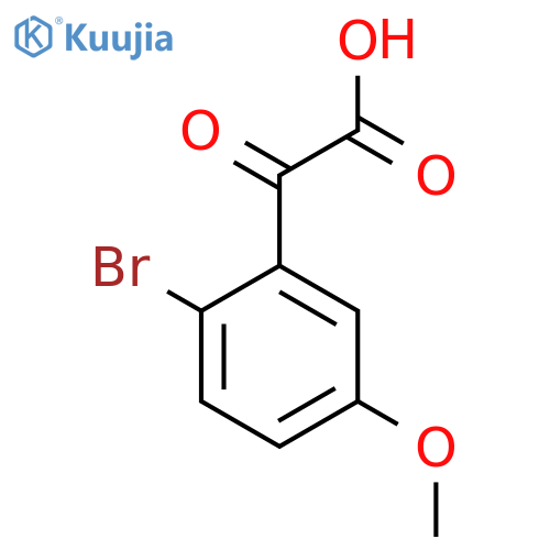 2-(2-bromo-5-methoxyphenyl)-2-oxoacetic acid structure