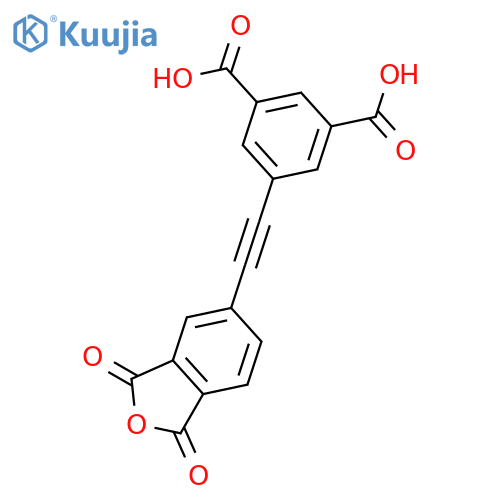 1,3-Benzenedicarboxylic acid, 5-[2-(1,3-dihydro-1,3-dioxo-5-isobenzofuranyl)ethynyl]- structure