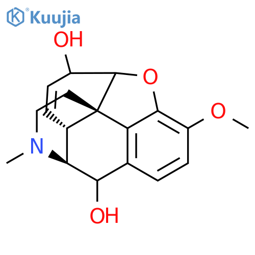 Morphinan-6,10-diol,7,8-didehydro-4,5-epoxy-3-methoxy-17-methyl-, (5a,6a)- structure