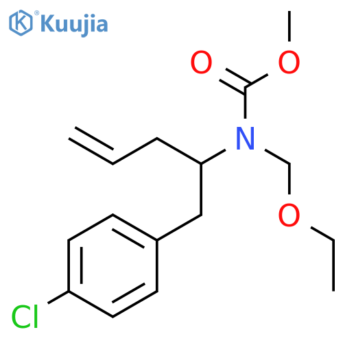 Carbamic acid, [1-[(4-chlorophenyl)methyl]-3-butenyl](ethoxymethyl)-, methyl ester (9CI) structure