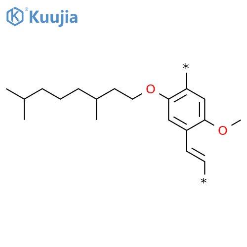Poly[[2-[(3,7-dimethyloctyl)oxy]-5-methoxy-1,4-phenylene]-1,2-ethenediyl] structure