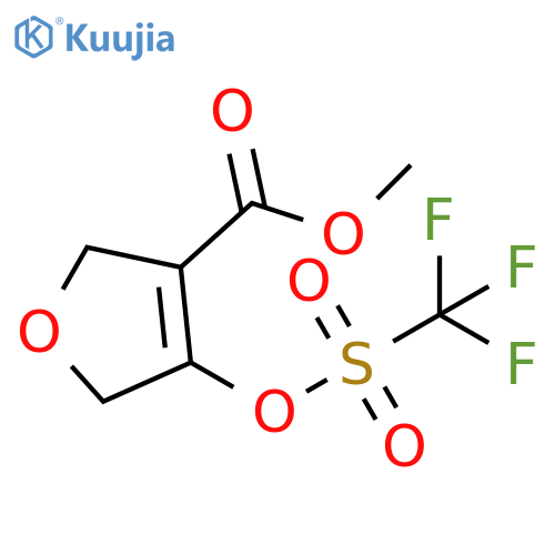 3-Furancarboxylic acid, 2,5-dihydro-4-[[(trifluoromethyl)sulfonyl]oxy]-, methyl ester structure