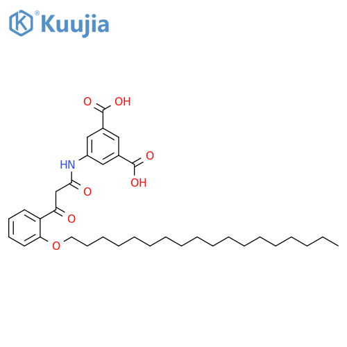 1,3-Benzenedicarboxylic acid,5-[[3-[2-(octadecyloxy)phenyl]-1,3-dioxopropyl]amino]- structure