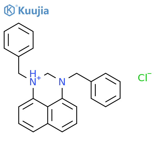 1H-Perimidinium, 1,3-bis(phenylmethyl)-, chloride structure
