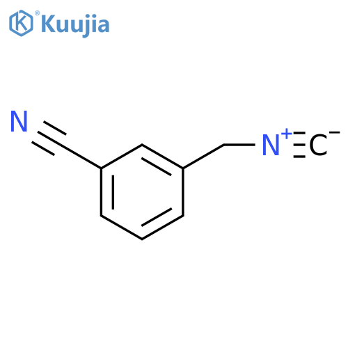 3-(isocyanomethyl)benzonitrile structure