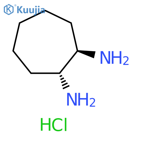 rac-(1R,2R)-cycloheptane-1,2-diamine dihydrochloride structure