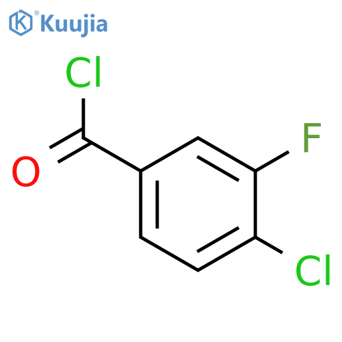 4-Chloro-3-fluorobenzoyl Chloride structure