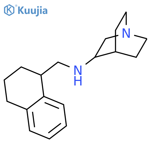 (3S)-N-(1S)-1,2,3,4-Tetrahydro-1-naphthalenylmethyl-1-azabicyclo2.2.2octan-3-amine structure