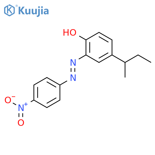 Phenol, 4-(1-methylpropyl)-2-[(4-nitrophenyl)azo]- structure