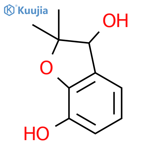 2,2-Dimethyl-2,3-dihydrobenzofuran-3,7-diol structure