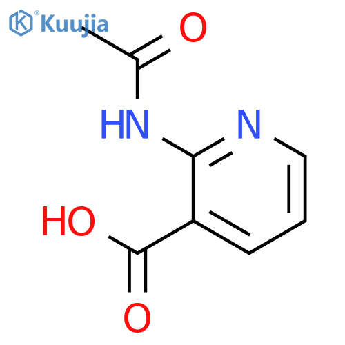2-acetamidopyridine-3-carboxylic acid structure
