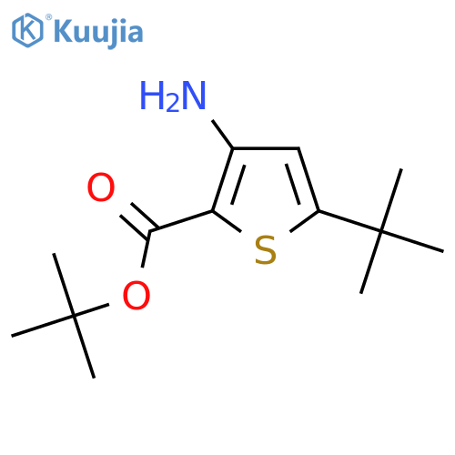 Tert-butyl 3-amino-5-tert-butylthiophene-2-carboxylate structure