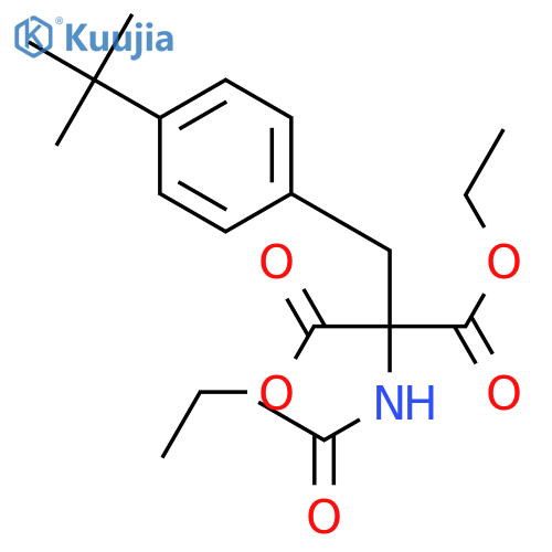 diethyl 4-(tert-butyl)benzyl-acetamidomalonate structure