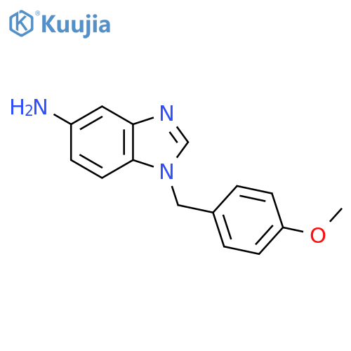 1H-Benzimidazol-5-amine,1-[(4-methoxyphenyl)methyl]- structure