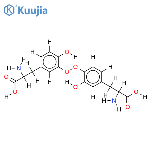 5,5'-Dimer-(S)-2-Amino-3-(3,4-dihydroxyphenyl)propanoic acid structure